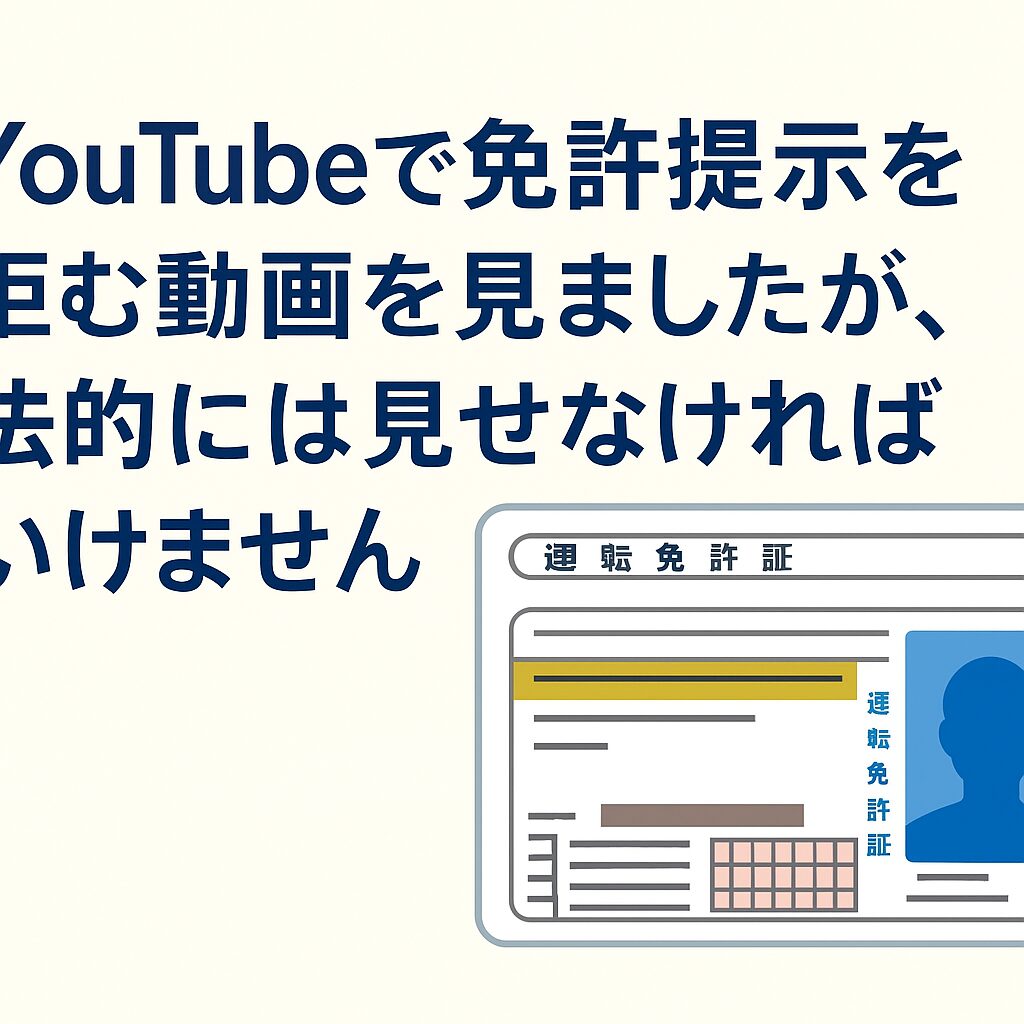 免許 提示 拒否