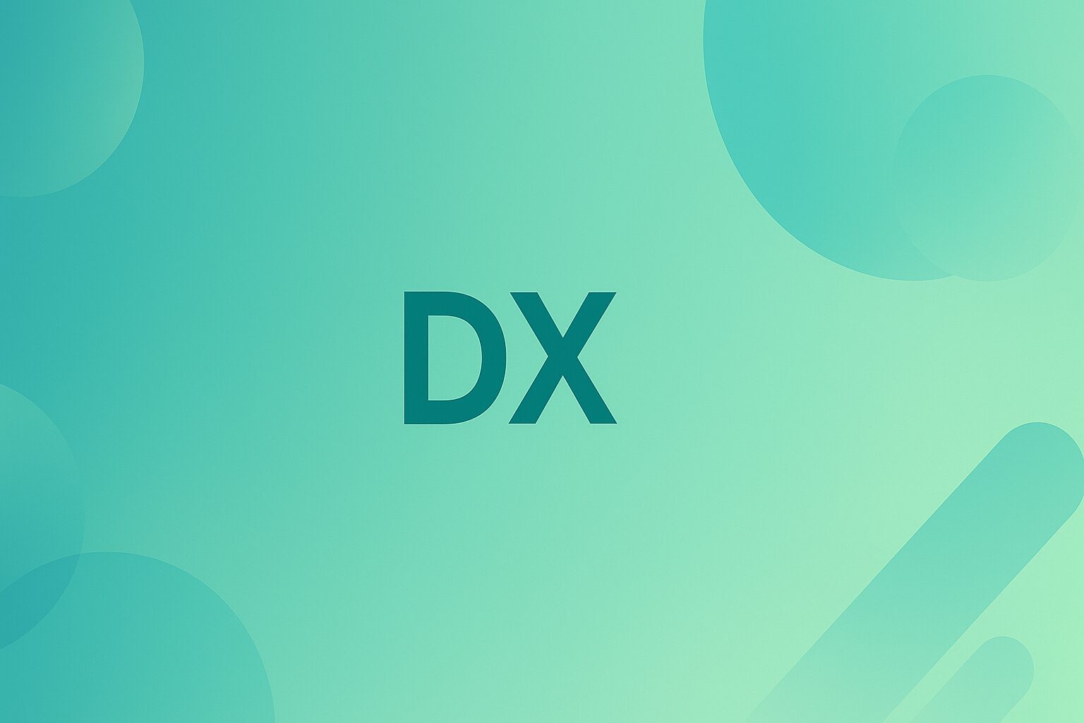 DX（デジタルトランスフォーメーション）の象徴的な背景