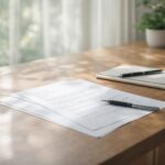 制度に入る前の段階で、書類や事実関係を静かに整理する相談のイメージ