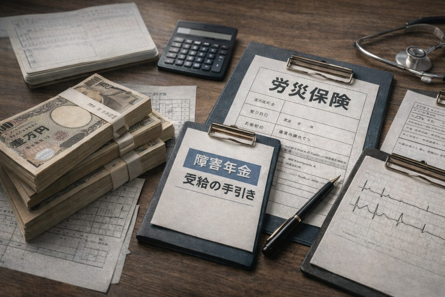 障害年金・労災は書類と制度設計で結果が左右されることを示すイメージ
