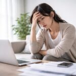 alt="体調不良で会社とのやり取りができず、メンタル・パワハラ労災の本人請求に不安を感じている方のイメージ"