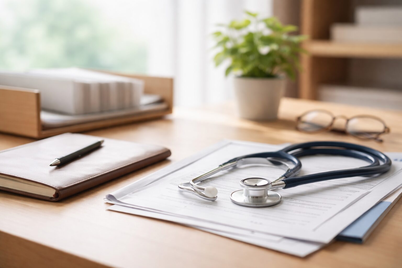 労災申請について、書類と医療の関係を落ち着いて整理するイメージ