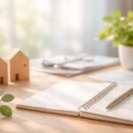 労災と障害年金の制度整理をイメージした、落ち着いたデスクとノートの写真