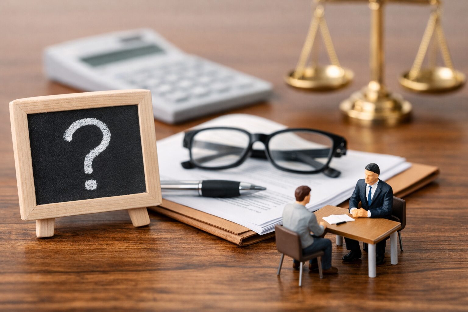 労災申請について社労士に相談するか迷う状況をイメージした写真