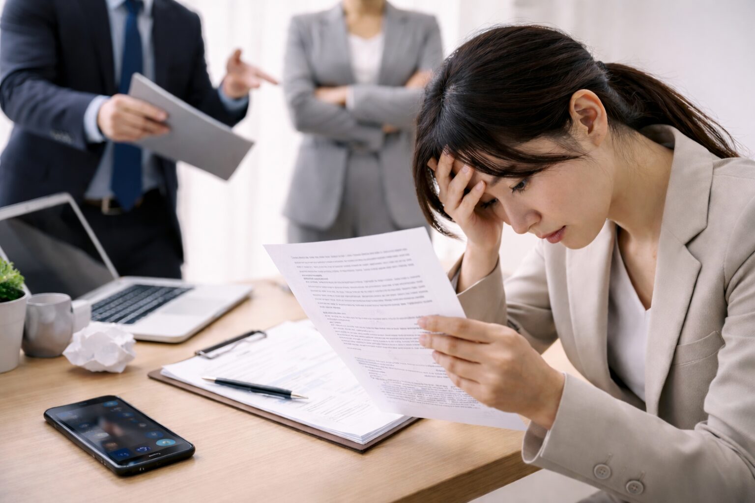 労災が不支給になったときの対応を考えるイメージ