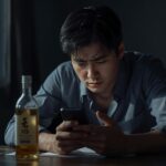 アルコール依存症で障害年金を受けられるか悩んでいる様子