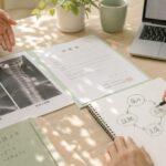 後遺障害申請において、診断書や画像資料を整理しながら痛みと日常生活への影響を確認する様子