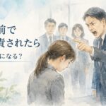 人前で叱責された場合の精神障害の労災判断ポイントを解説するイメージ