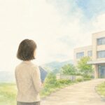 精神疾患やパワハラで会社へ労災の事業主証明を依頼できない状況を表した水彩風イラスト