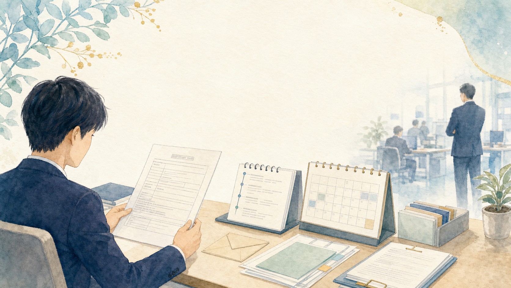 精神障害の労災申請で診断書と職場での出来事を確認するイメージ