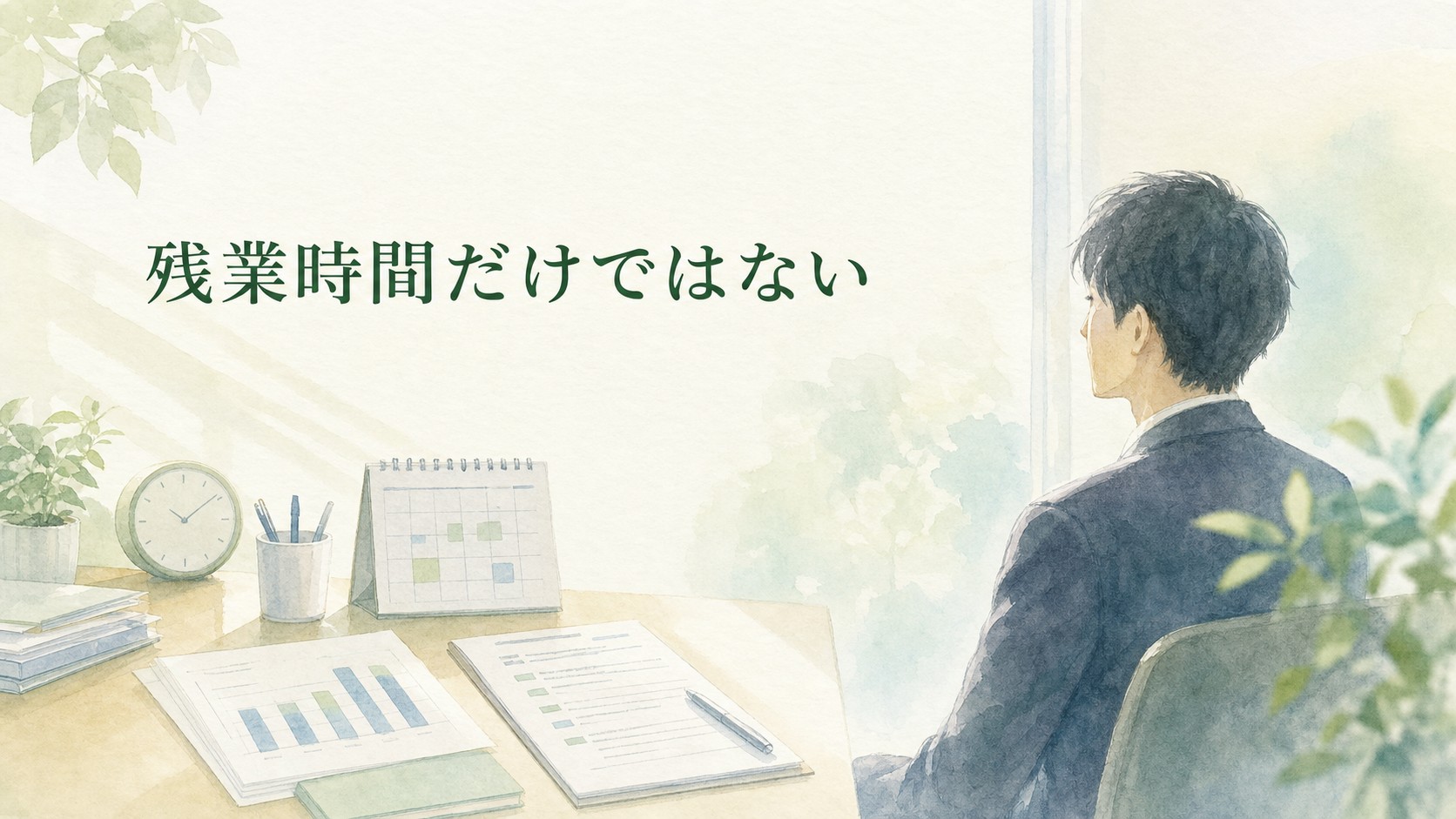 残業時間だけでは判断できない精神障害の労災認定について考える会社員のイメージ