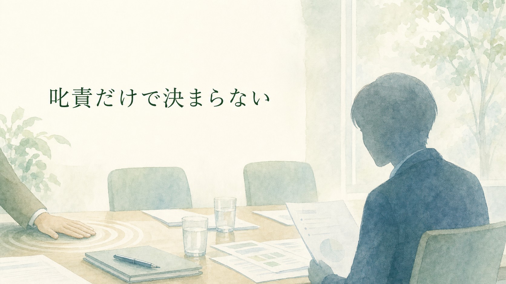 人前での叱責や机を叩く行為だけでは精神障害の労災評価が決まらないことを表すイメージ