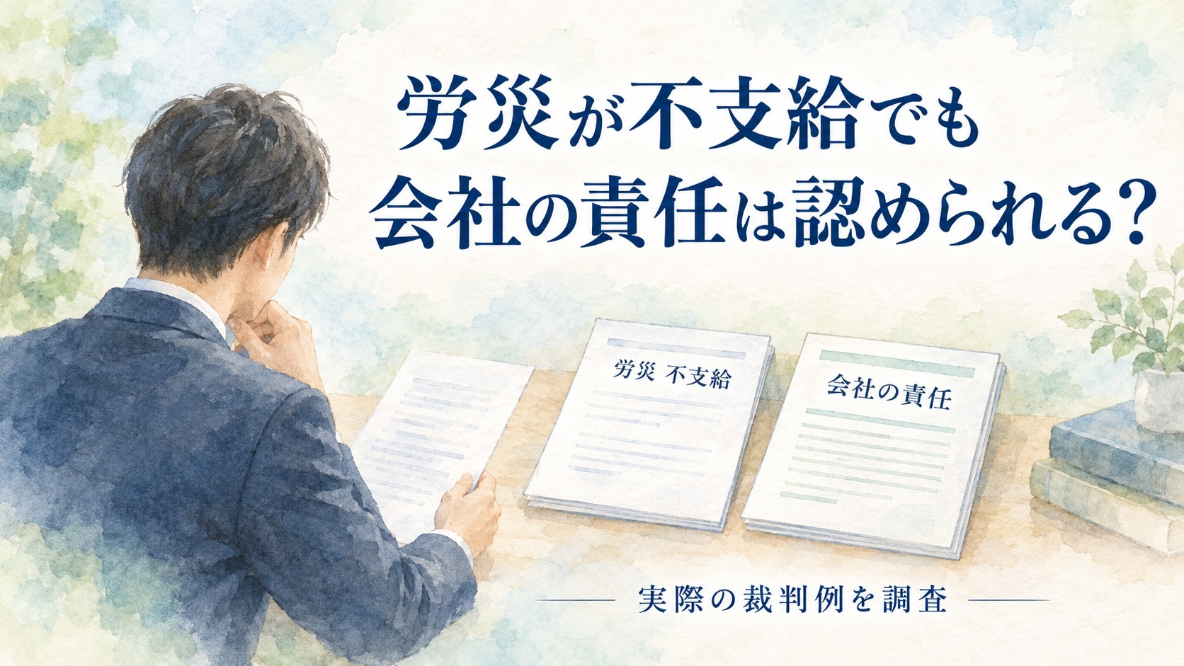 労災が不支給でも会社の責任が認められることはある?実際の裁判例を解説