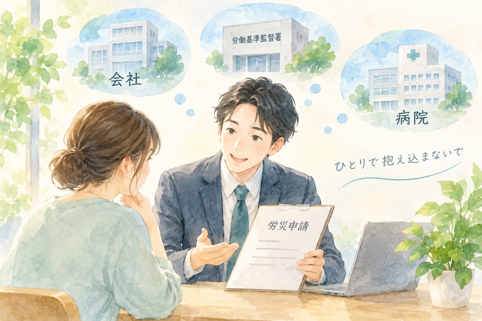 労災申請を社労士に頼める範囲と会社・病院・労基署への対応を解説