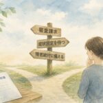 労災の傷病補償年金が不支給となり、審査請求・症状固定・障害給付の選択肢を考えるイメージ