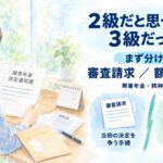 障害年金で2級だと思ったのに3級だった場合の審査請求と額改定請求の違いを解説