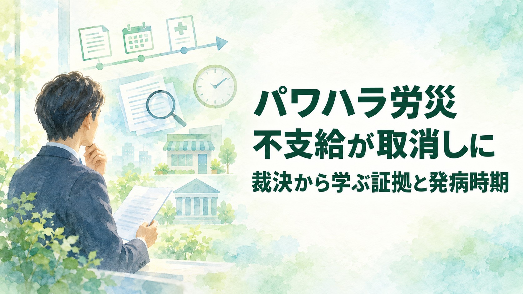パワハラによる適応障害の労災不支給取消裁決｜深夜約90分の叱責と証拠の評価