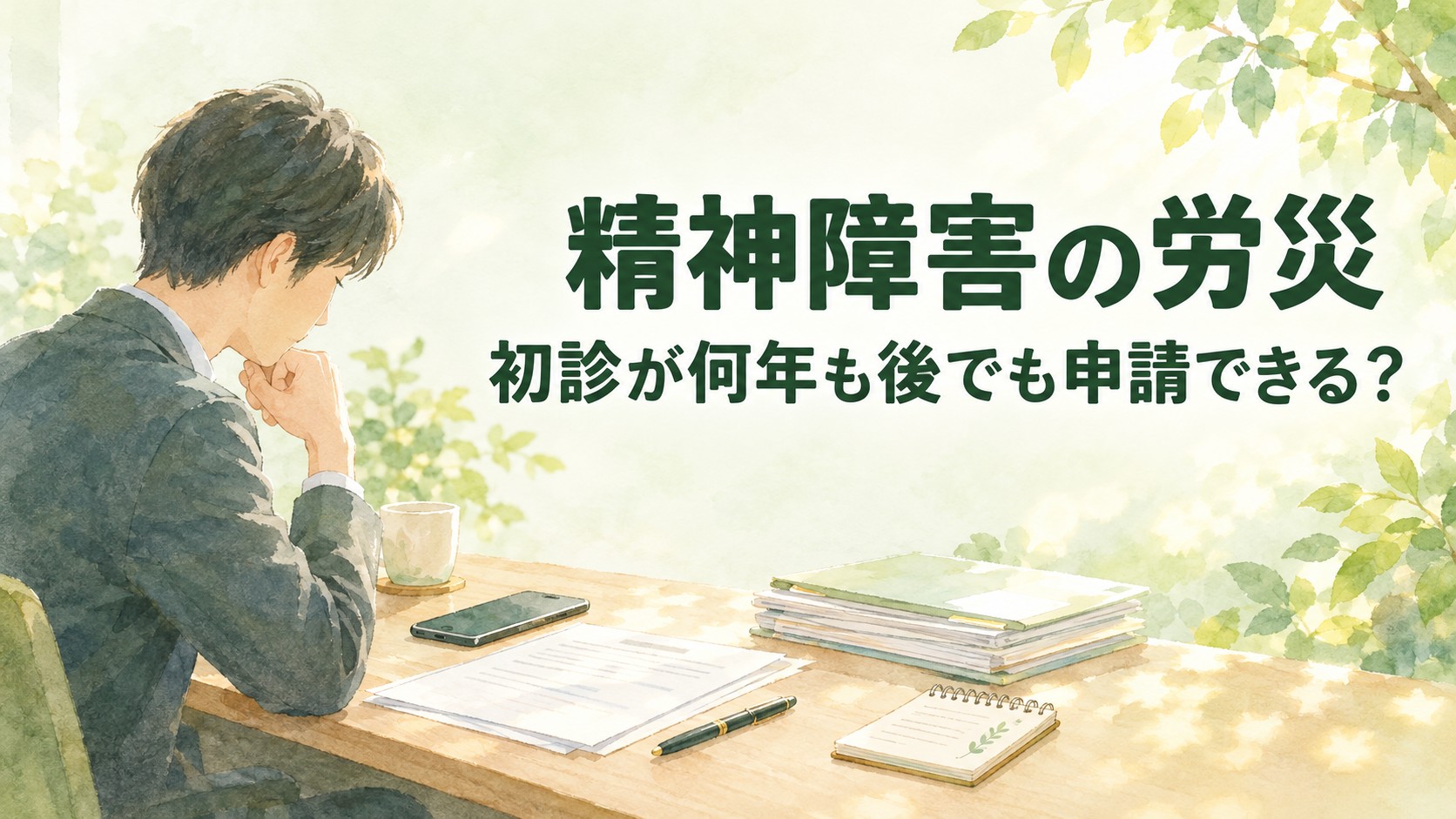 精神障害の労災は初診が何年も後でも申請できる？発病時期・悪化・時効を社労士が解説