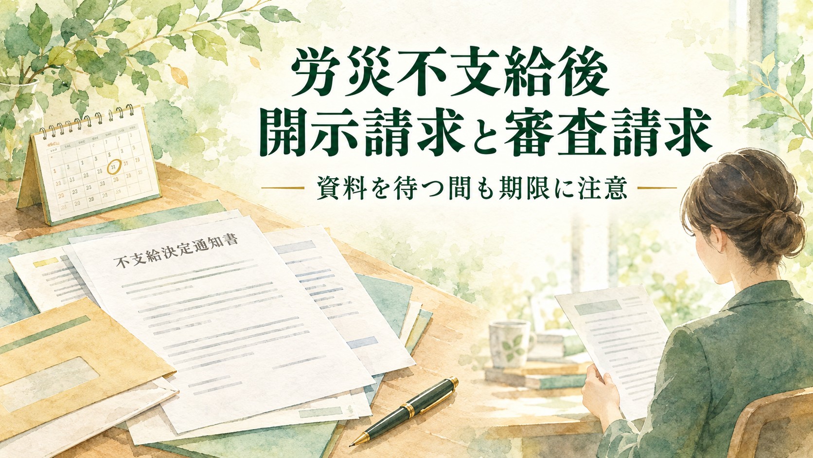 労災不支給後の審査請求と開示請求｜資料を待つ間も期限に注意