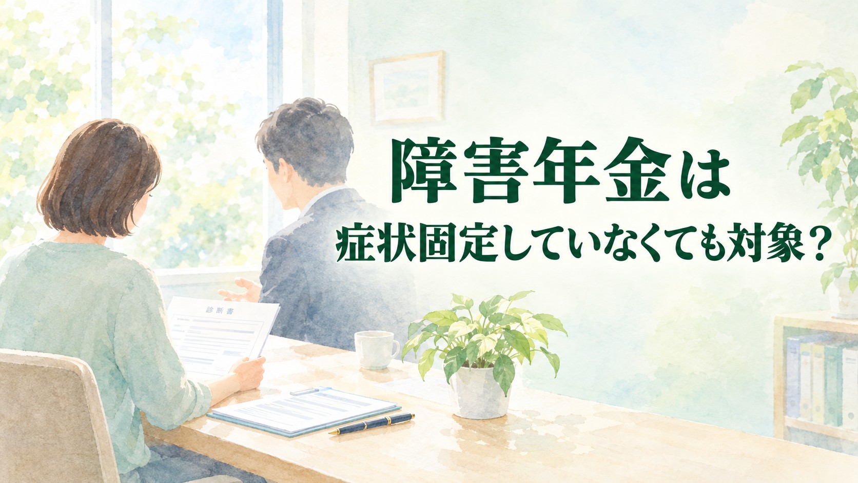 障害年金は症状固定していなくても対象？改善の見込みが有の場合の認定を社労士が解説